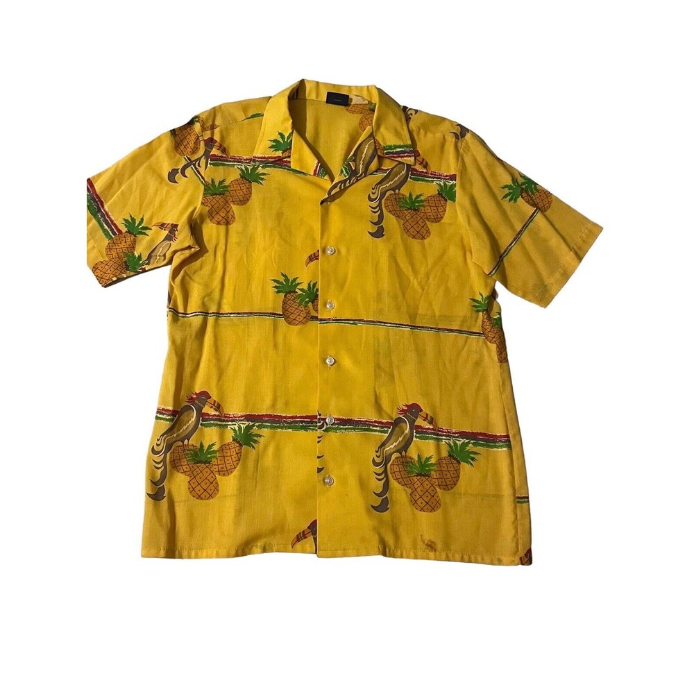 Vintage‎ 1980's The 308 Collection Mens Hawaiana Shirt SIZE L Hippie Look